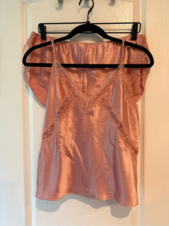 Victoria's Secret Other - Victoria's Secret Satin Lace Chemise and Briefs in Dusty Pink